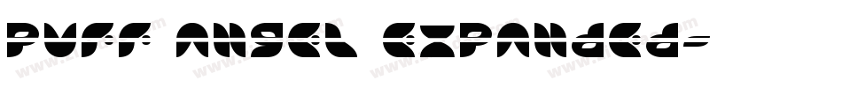 Puff Angel Expanded字体转换
